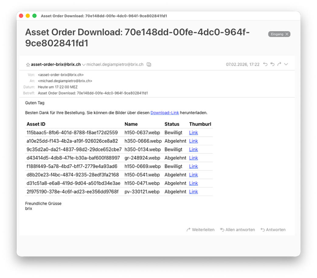 Asset Order 5