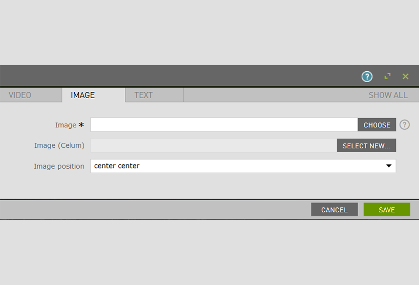 Magnolia CMS component "CELUM Image"