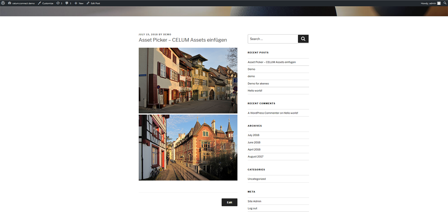 WordPress: Publizierter Post