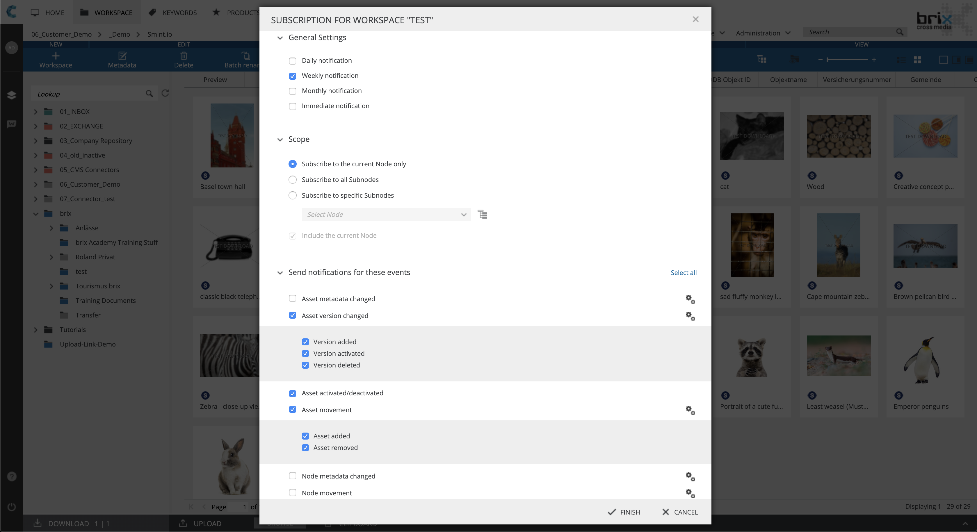 Forded Subscription Configuration