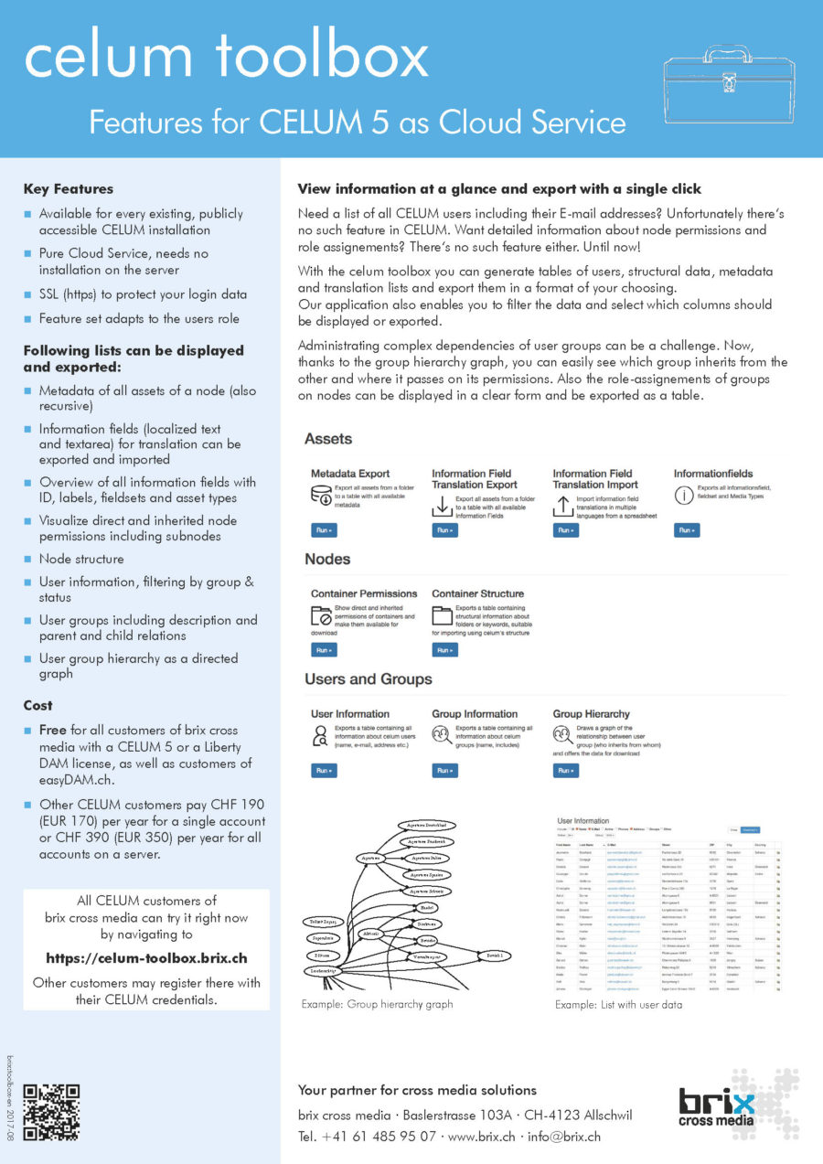 Factsheet CELUM toolbox