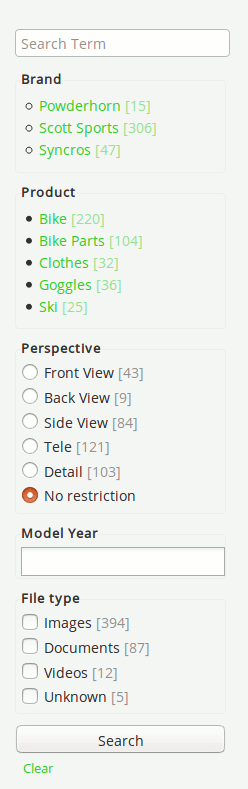 Anura Faceted Search